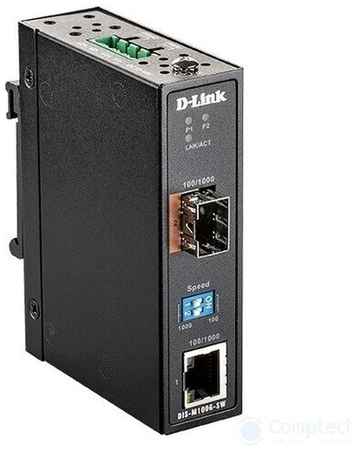 D-Link DIS-M100G-SW A1A Промышленный медиаконвертер с 1 портом 100 1000Base-T и 1 портом 100 1000Bas 198235200986