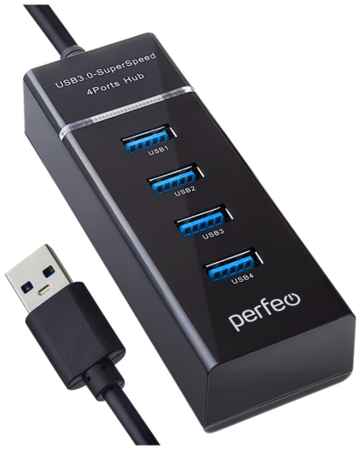 USB-HUB Perfeo 4 Port, 2.0 (PF-H031 Black) чёрный 198241003739