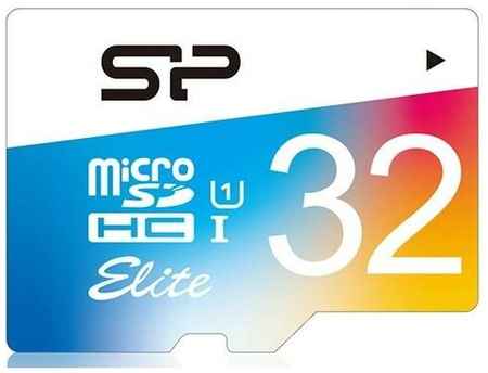 Флеш карта microSD 32GB Silicon Power Elite microSDHC Class 10 UHS-I Colorful 198243425131