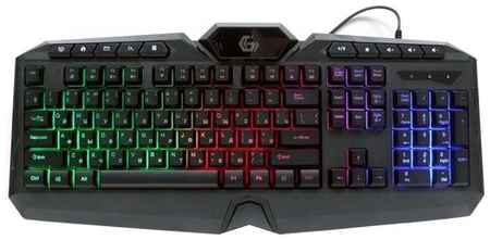 Игровая клавиатура с подсветкой Gembird KB-G410L, подсветка Rainbow 198244195435
