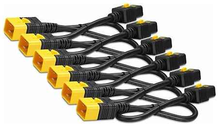 APC Кабель Power Cord Kit (6 pack), Locking, iec 320 C19 to iec 320 C20, 16A, 208/230V, 1,8m AP8716S 198256187966