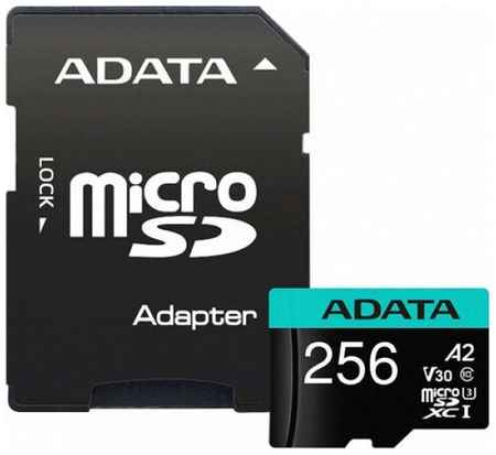 A-Data Карта памяти 256Gb MicroSD ADATA + SD адаптер (AUSDX256GUI3V30SA2-RA1)