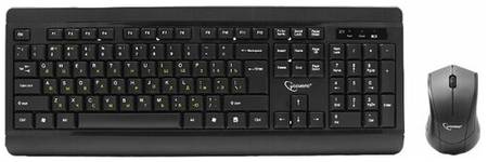 Комплект клавиатура + мышь Gembird KBS-8001 USB, английская/русская