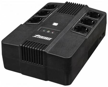 Интерактивный ИБП Powerman Brick 600 черный 360 Вт
