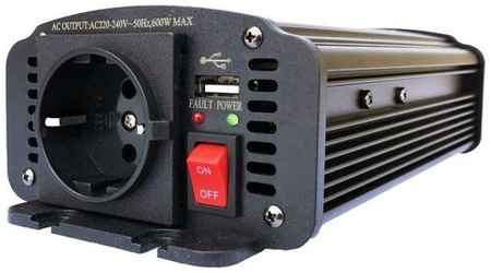Преобразователь напряжения AcmePower AP-DS600/12 (10-15В > 220В, 600Вт, USB)