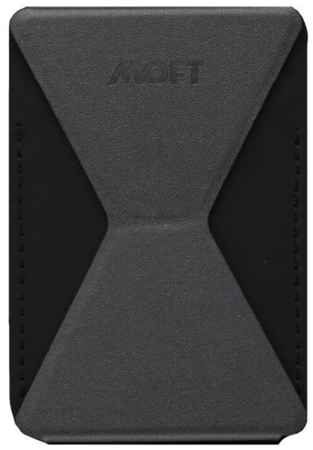 Складная подставка, держатель и кошелек MOFT X / Для любого телефона, клейкая / Вмещает 3 карты / Черная 198287132274