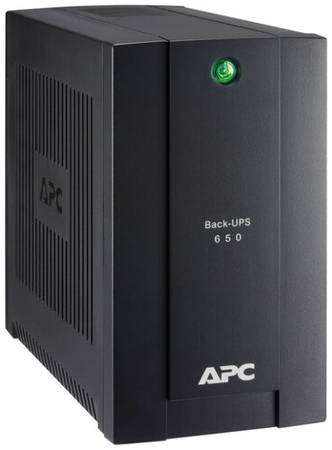 Интерактивный ИБП APC by Schneider Electric Back-UPS BC650-RSX761 черный 360 Вт