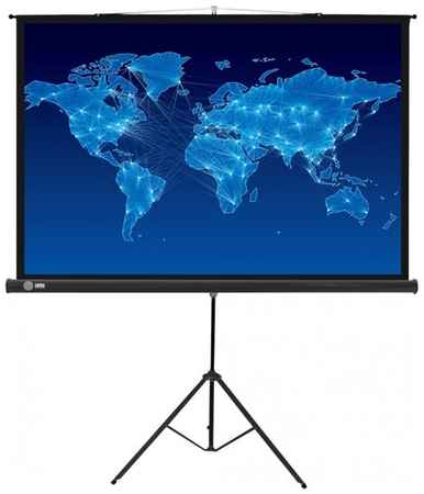 Рулонный матовый белый экран cactus Triscreen CS-PST-150x150-BL, 84″, черный 198288631274