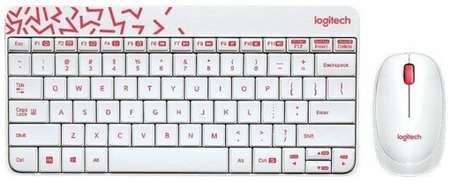 Набор периферии Клавиатура + мышь Logitech MK240 Nano (белый) 198306546401