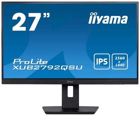Iiyama Монитор LCD 27’’ IPS panel, 2560 x 1440, 350 cd/m, 5ms, HDMI, DisplayPort, Speakers, USB-HUB 2x 3.0 198309881535