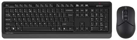 Клавиатура + мышь A4Tech Fstyler FG1012 клав: черный/серый мышь: черный USB беспроводная Multimedia 198329907733
