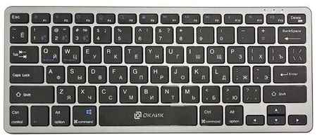 Клавиатура Oklick 835S, USB, Bluetooth/Радиоканал, серый + черный [1696467] 198343439776