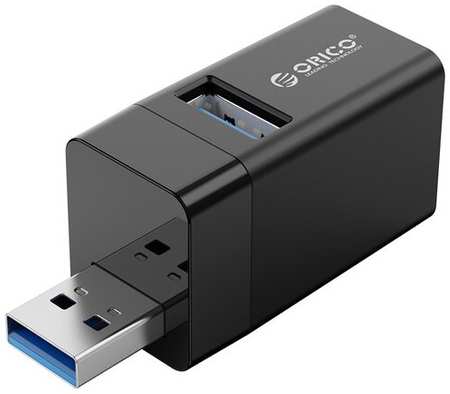 USB-концентратор ORICO MINI-U32, разъемов: 3, белый 198343455462