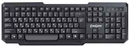 Клавиатура ExeGate LY-404 Black USB black, английская/русская (ANSI) 198344573756