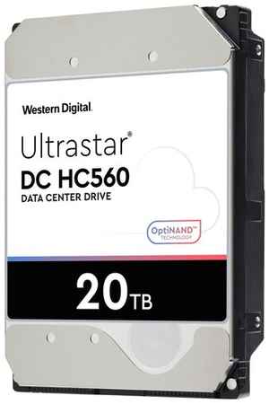 Жесткий диск Western Digital 3.5″ 20TB WD Ultrastar DC HC560 SATA 6Gb/s, 7200rpm, 512MB, 0F38755, 512e/4Kn 198345235208