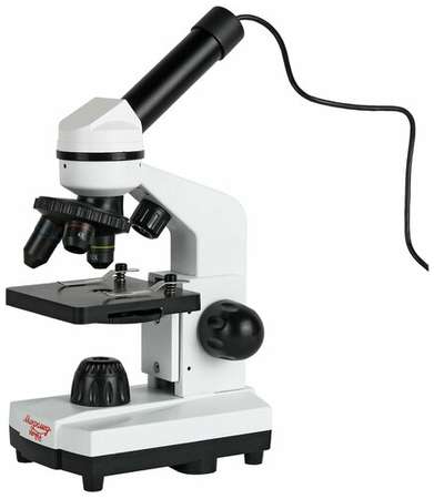 Микромед Микроскоп школьный Эврика 40х-1600х с видеоокуляром 198349569713