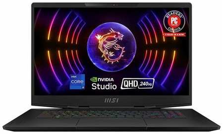 Ноутбук MSI Stealth 17 Studio A13VH-008US (Intel Core i9 13900H 2.6GHz/ 17.3″/ 2560x1440 240Hz/ 32GB DDR5/ 2TB SSD/ RTX 4080 12GB/ Win 11 Home)