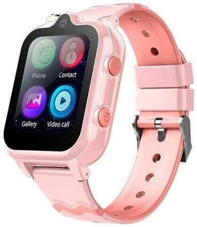 Детские умные часы Smart Baby Watch Wonlex KT18 GPS, WiFi, 2 камеры, 4G розовые (водонепроницаемые)