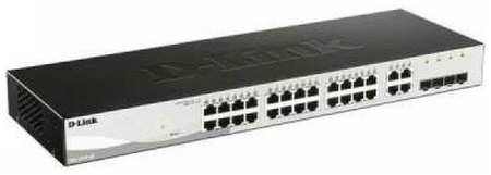 D-Link SMB D-Link DGS-1210-28/F3A Настраиваемый коммутатор WebSmart с 24 портами 10/100/1000Base-T и 4 комбо-портами 100/1000Base-T/SFP