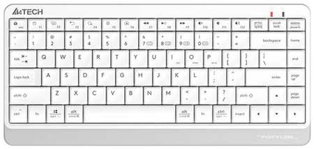 Клавиатура A4TECH Fstyler FBK11, USB, Bluetooth/Радиоканал, белый серый [fbk11 white] 198361762125