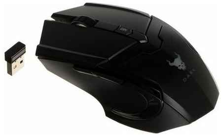 Smartbuy Мышь RUSH Dark, игровая, беспроводная, 1600 dpi, 2хААА, USB, подсветка, чёрная