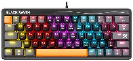 Игровая механическая клавиатура Defender Raven, радужная подсветка, 61 кнопка (60%) 198362966124