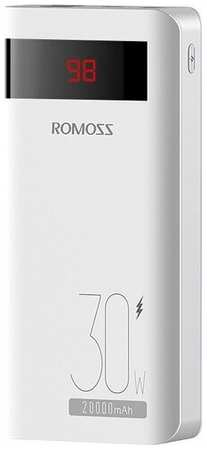 Мобильный аккумулятор Romoss Sense 6PS Pro 20000mAh QC PD 3A белый 198363149958