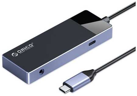 USB-концентратор ORICO DM-6P, разъемов: 1, 16 см, черный 198363255663