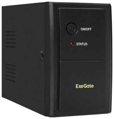 Exegate EX292774RUS ИБП ExeGate SpecialPro UNB-800. LED. AVR.4C13. RJ. USB (800VA/480W, LED, AVR, 4*C13, RJ45/11, USB, металлический корпус, Black)