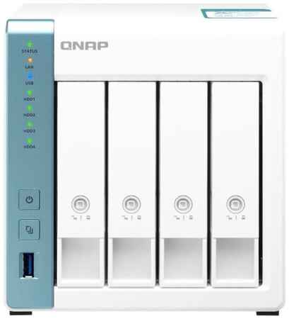 QNAP Сетевое хранилище без дисков channel QNAP D4 NAS, 4 Hot-Swap tray w/o HDD. Quad core CPU AL-214 1.7GHz, 2 GB DDR3, 2xGbE, 2xUSB 3.2 USB 3.2 Gen 1