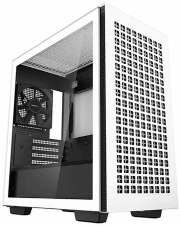 Корпус MiniTower DeepCool CH370 WH белый без БП mATX TG window 1x120mm fan (R-CH370-WHNAM1-G-1) 198367399496