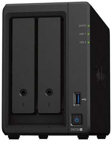 Сетевое хранилище Synology DS723+ черный 198367533791