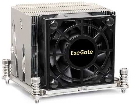 Кулер ExeGate ESNK-P0048AP4. PWM.2U.2011. Cu (Al+Cu, 2U, 4 тепл. трубки, LGA2011/2066, TDP 135W, Fan 80mm, PWM, 2100-6800RPM, 2 ball bearing, 4pin, 52db, 345г, на винтах, с термопастой, Retail box) EX293443RUS 198367898882