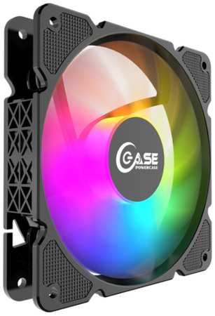Powercase Вентилятор Powercase M6-14-LED d140мм, 900об./мин, подсветка (питание от разъема питания ATA HDD) (oem)