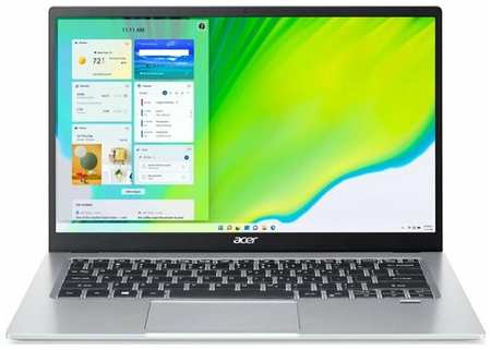 Ноутбук Acer Swift 1 SF114-34 Celeron N4500/8Gb/SSD256Gb/14″/IPS/FHD/noOS/silver (NX. A77ER.009)