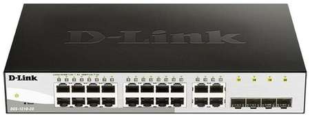 D-Link DGS-1210-20/F2A Настраиваемый коммутатор WebSmart с 16 портами 10/100/1000Base-T и 4 комбо-портами 100/1000Base-T/SFP 198377713308