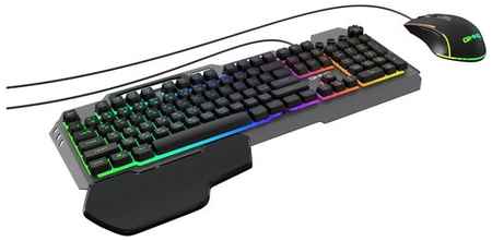 Oklick Клавиатура + мышь GMNG 700GMK клав: черный мышь: черный USB Multimedia LED (1533156) 198381814770