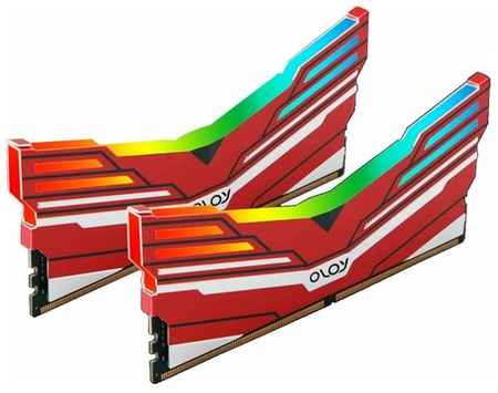 Оперативная память OLOy DDR4 16GB (2x8GB) WarHawk Aura Sync RGB 3200 MHz CL16 1.35V