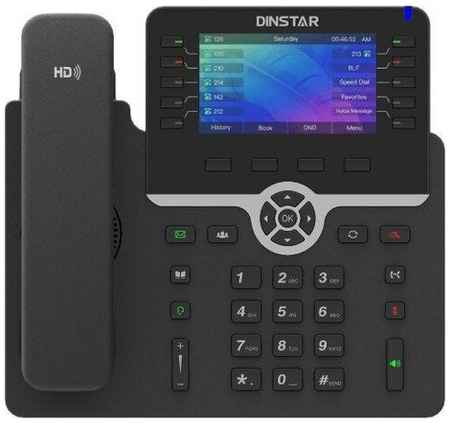 Телефон IP Dinstar C66GP черный 198385115041