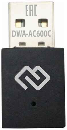 Сетевой адаптер Wi-Fi Digma DWA-AC600C AC600 USB 2.0 (ант. внутр.) 1ант. (упак:1шт) 198388048989