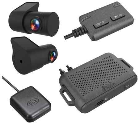 Видеорегистратор SilverStone F1 Integral 2.0, 2 камеры, GPS, черный, (Global) 198388298380