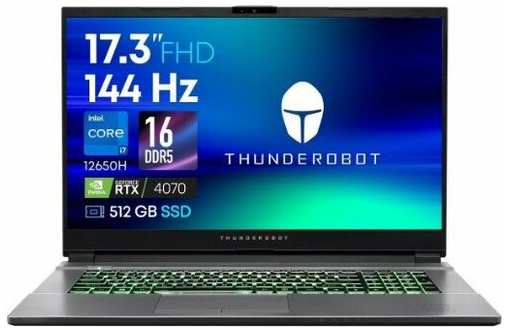 Thunderobot Ноутбук игровой Thunderobot 911 Plus G2 Max/17.3″/Core i7-12650H/16/512/RTX 4070/Win/Grey JT009Z00CRU 19843829591