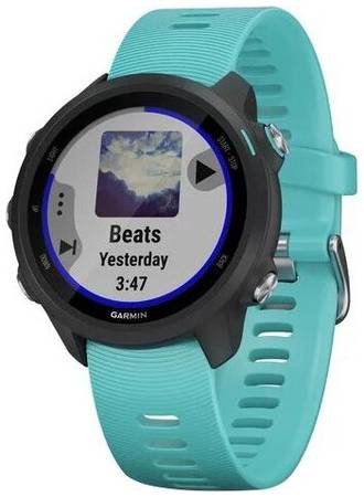 Умные часы Garmin Forerunner 245 Music GPS, черный/бирюзовый 19844001151362