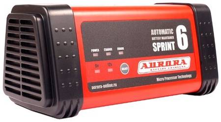 Зарядное устройство Aurora Sprint-6 черный/красный 100 Вт 3 А 6 А 19844020253419