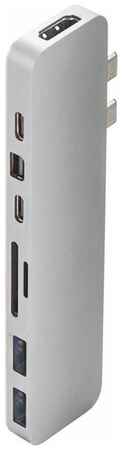USB-концентратор HyperDrive Pro 8-in-2 (GN28D), разъемов: 4, Silver 19844036398586