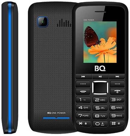 Телефон BQ 1846 One Power, 2 SIM, черный/синий 19844036470323