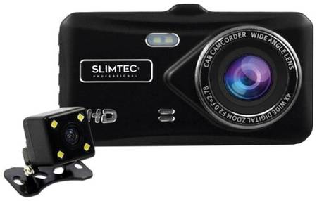 Видеорегистратор Slimtec Dual X5, 2 камеры, черный 19844047265586