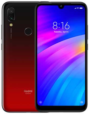 Смартфон Xiaomi Redmi 7 4/64 ГБ CN, 2 SIM, красная луна 19844049995351