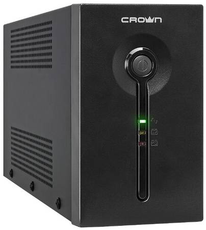Интерактивный ИБП CROWN MICRO CMU-SP650 Euro USB черный 230 Вт