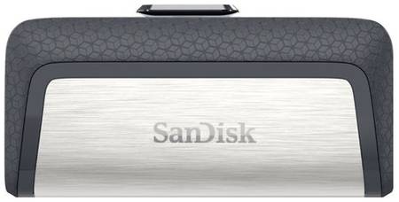 Флешка SanDisk Ultra Dual Drive USB Type-C 128 ГБ, 1 шт., серый/черный 19844076307581